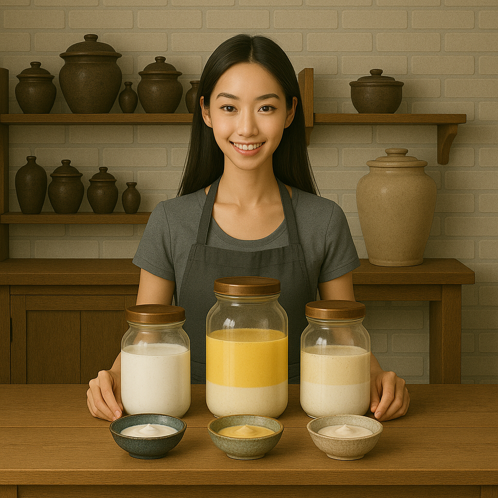 Love's Probiotic Foods Founder - A woman in her mid-30s with a calm, knowing expression